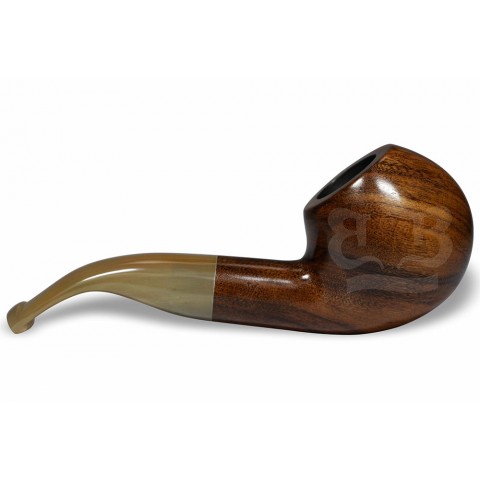 Cachimbo Montana Curvo Encerado (Aceita Filtro 9mm) Piteira Chifre